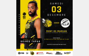Lire la suite à propos de l’article 𝗡𝗠𝟮 : Stade Montois Basket Masculin vs Pornic Basket Saint Michel
