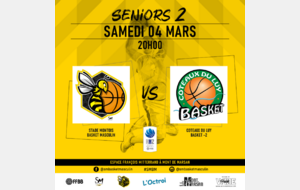 Lire la suite à propos de l’article 𝗥𝗠𝟮 : Stade Montois Basket Masculin vs Coteaux du Luy