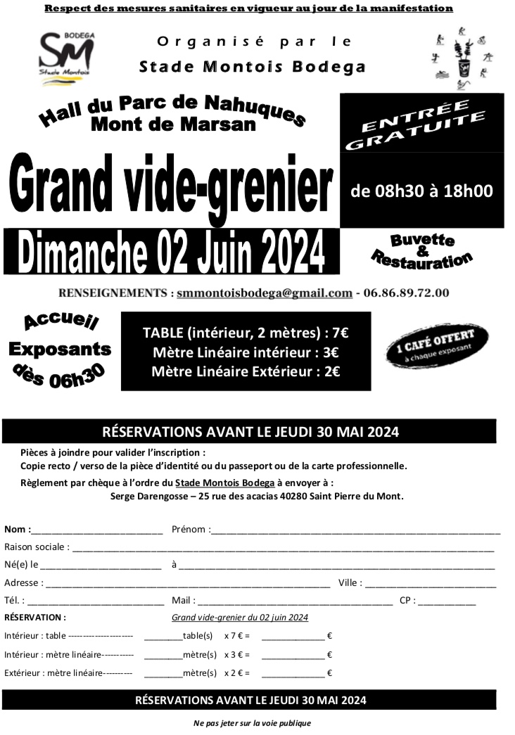 You are currently viewing Grand Vide-Grenier du 02 juin 2024