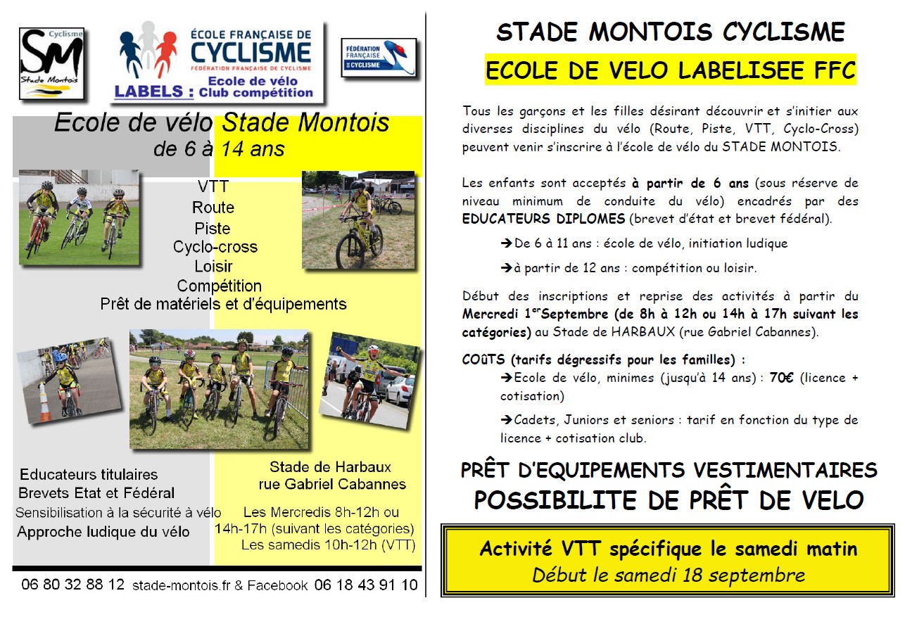 You are currently viewing Rentrée cyclisme stade montois