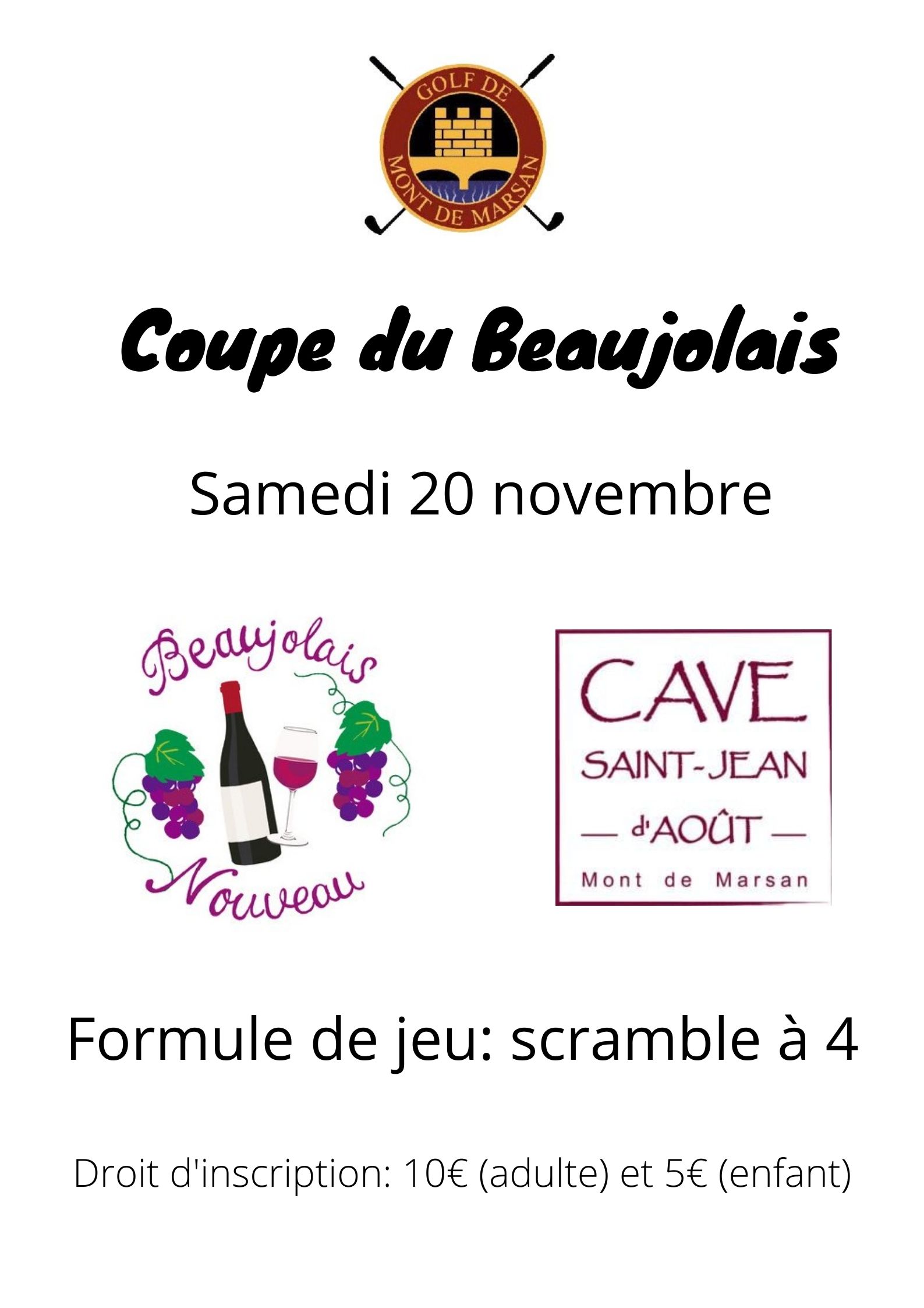 You are currently viewing Inscrivez-vous à la Coupe du Beaujolais le samedi 20 novembre