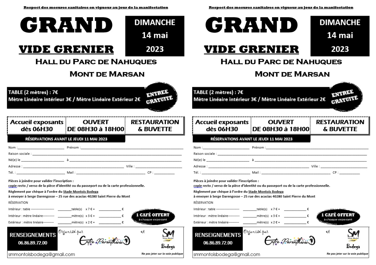 You are currently viewing Grand Vide Grenier de la section