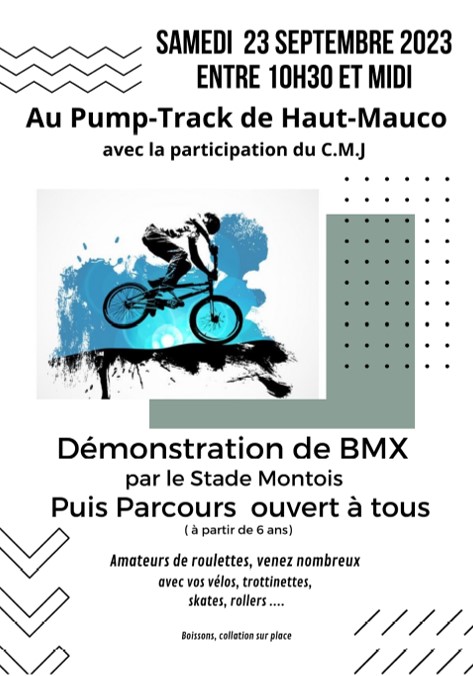 You are currently viewing Inauguration PUMP TRACK de Haut Mauco