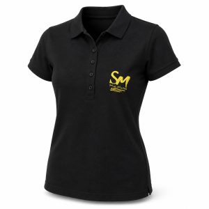 Polo noir femme