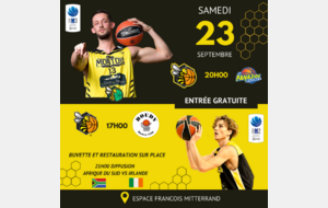 Lire la suite à propos de l’article | NM3 | – Stade Montois Basket Masculin vs A.S Panazol Basket 🐝🏀